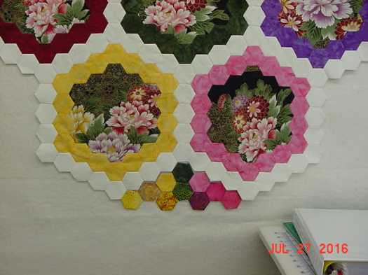 Brinton Hall Medallion Bottom Hexagons